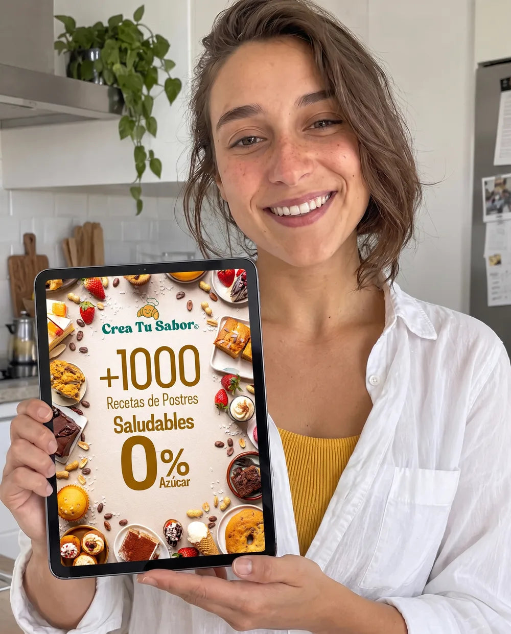Irene, de CreaTuSabor, con el recetario