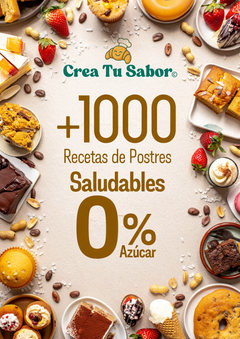 Portada de +1000 Recetas de Postres Saludables Sin Azúcar