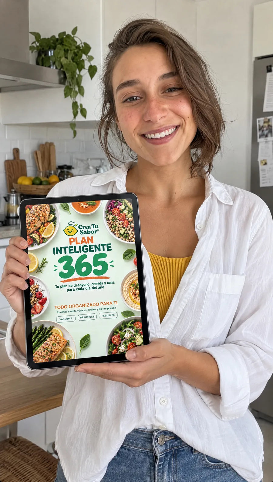Irene, de CreaTuSabor, con el recetario